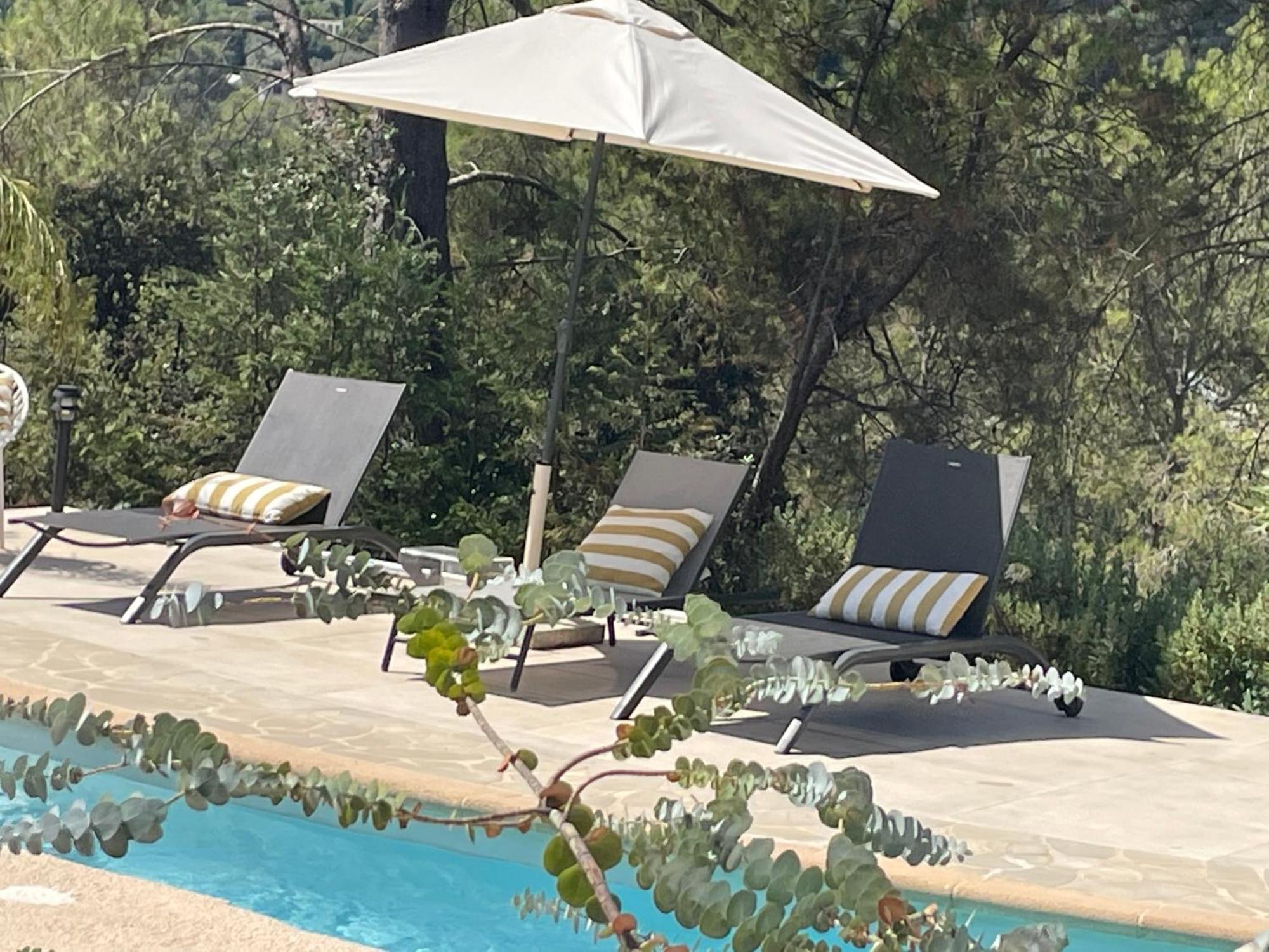 La Villa Des Carriers- Maison Avec Piscine Proche Mer Roquefort-les-Pins Extérieur photo
