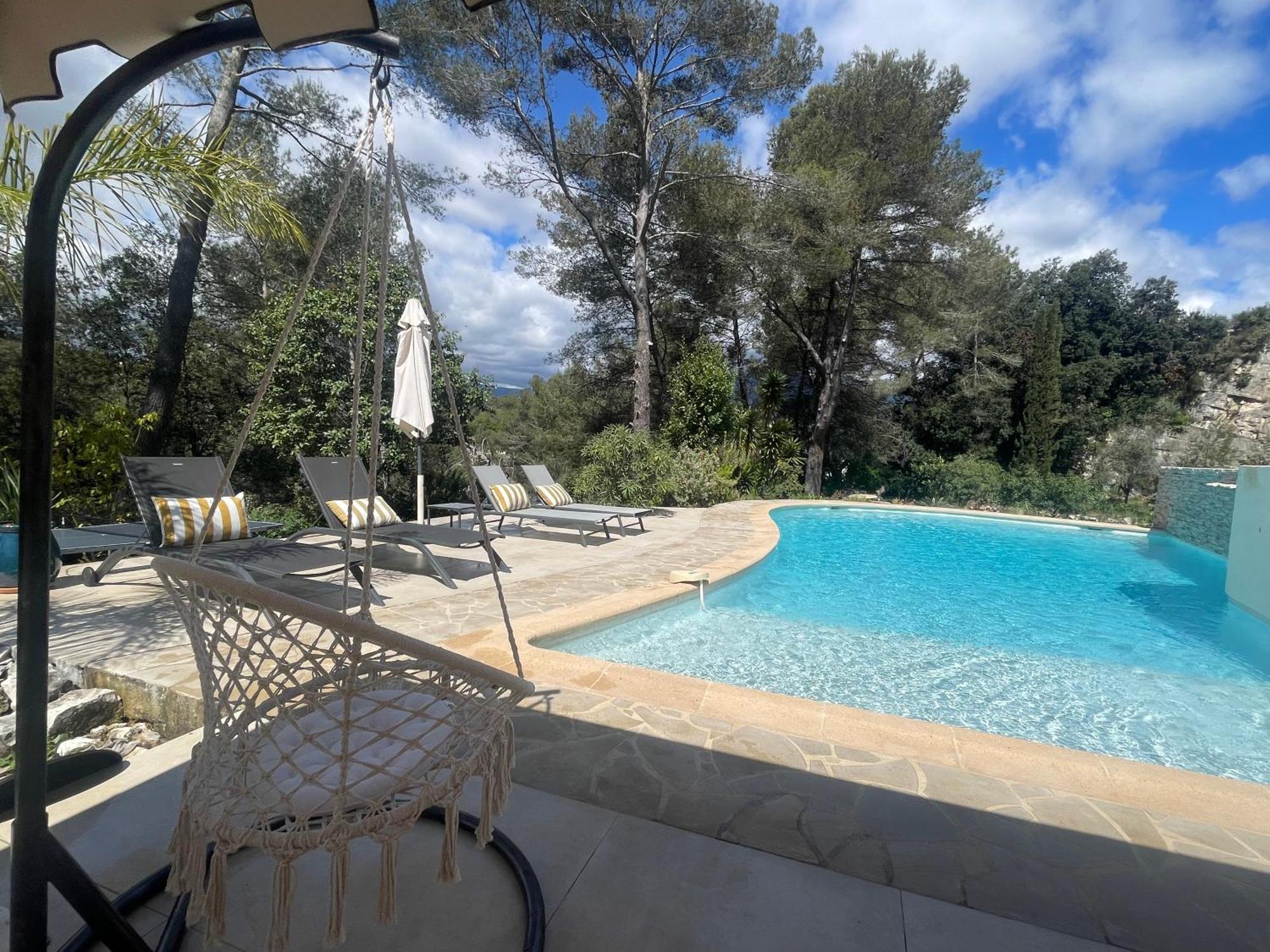 La Villa Des Carriers- Maison Avec Piscine Proche Mer Roquefort-les-Pins Extérieur photo