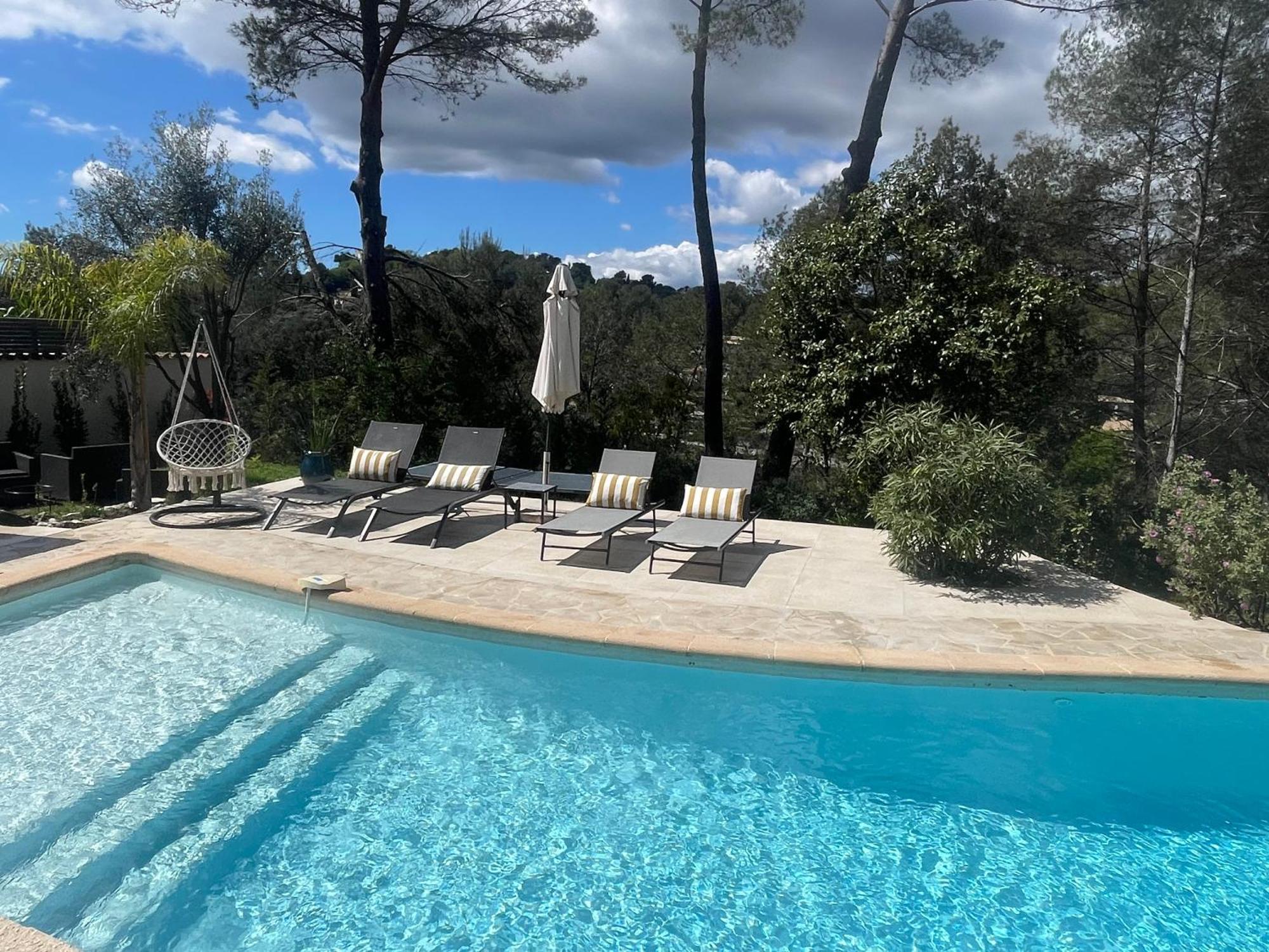 La Villa Des Carriers- Maison Avec Piscine Proche Mer Roquefort-les-Pins Extérieur photo
